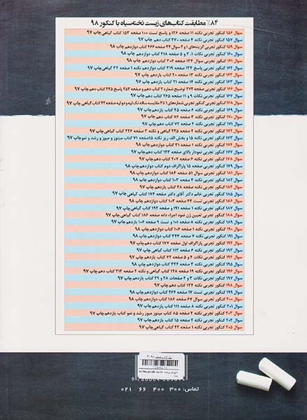 کتاب آموزش پرسش های چهارگزینه ای زیست شناسی1پایه دهم انتشارات تخته سیاه