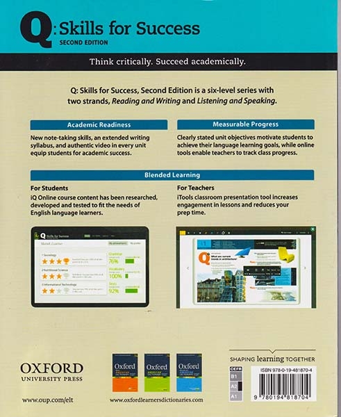 Q SKILLS FOR SUCCESS2(READING AND WRITING)جنگل