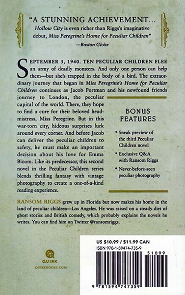 HOLLOW CITY - MISS PEREGRINES PECULIAR CHILDREN 2