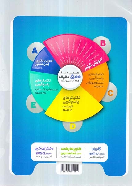 کتاب پرسش های چهار گزینه ای انگلیسی جامع کنکور میکرو طبقه بندی انتشارات گاج