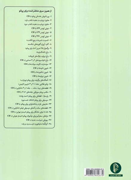گام آرپژ و آکوردهای شکسته برای پیانو(سرود)گرگین زاده