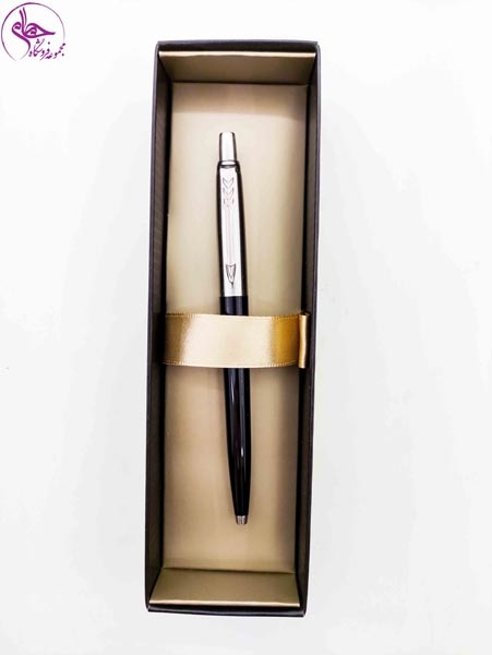 خ پارکر نیمه استیل  مشکی گیره کروم JOTTER