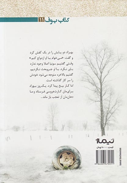 کلبه ای در مزرعه ی برفی