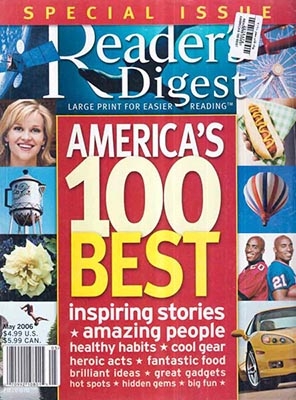 READERS DIGEST AMERICAS 100 BEST