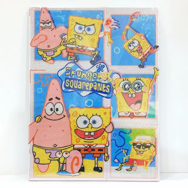 نقاشی الماسی طرح باب اسفنجی Sponge Bob