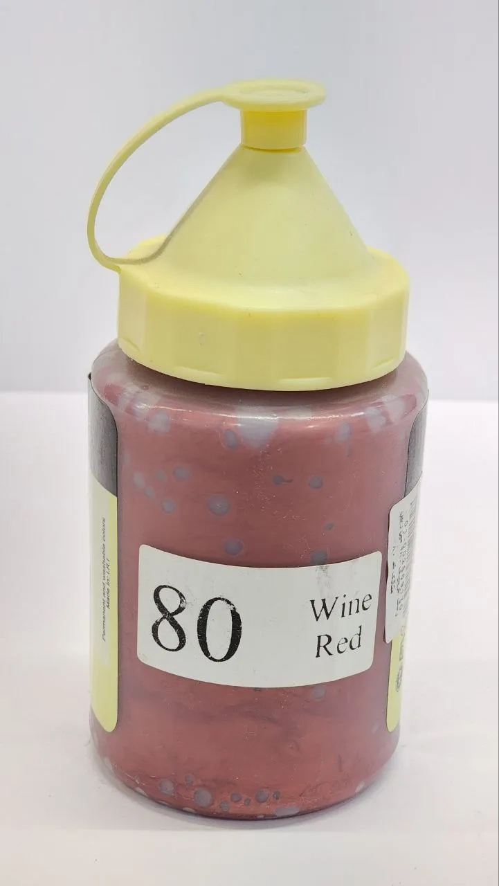 رنگ اکریلیک 280 میل Wine Red رپین کد 80