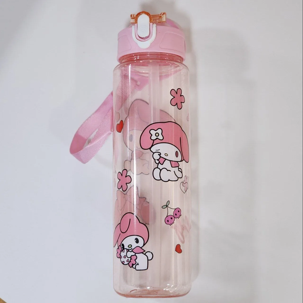 قمقمه نی دار شفاف ملودی 850 میلی لیتر