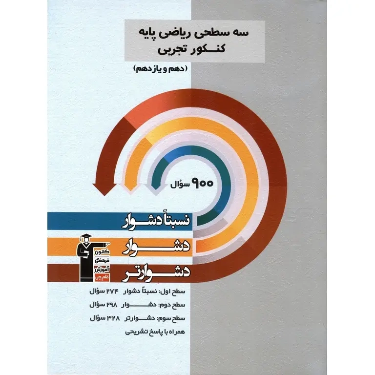 سه سطحی ریاضی پایه کنکور ریاضی دهم و یازدهم(متوسطه)قلم چی3204