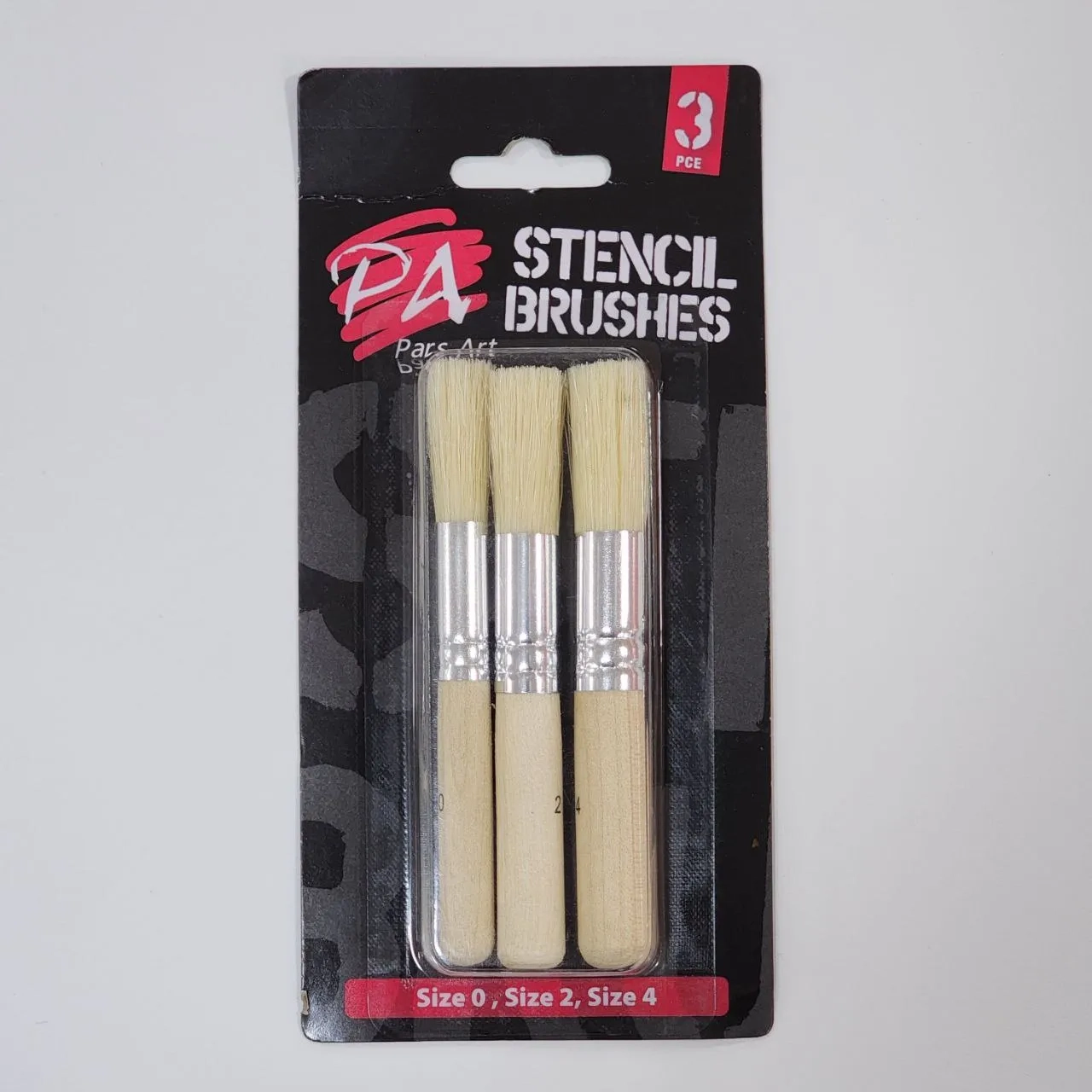 ست قلم مو استنسیل سه عددی پارس آرت کد 5001