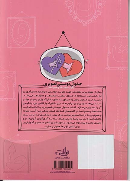 جدول دوستی تصویری(ترکیب صامت ها و مصوت ها)نارنجی