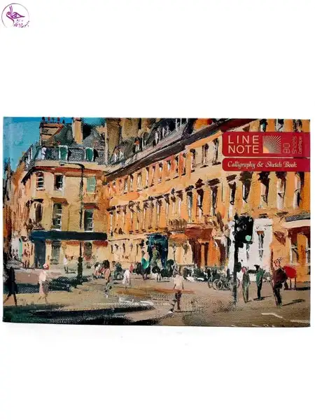 دفتر طراحی و کالیگرافی A4 کرافت دوختی لاین نوت کد LN-14