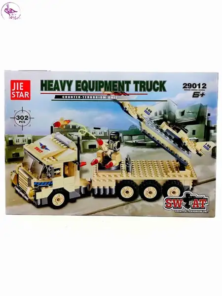 29012 لگو 302 تکه کامیون موشک انداز ارتشی برند jie star
