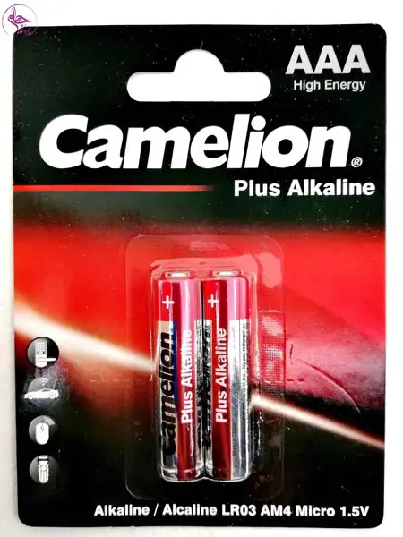 باطری نیم قلمی کمیلیون 2عددی آلکالاین