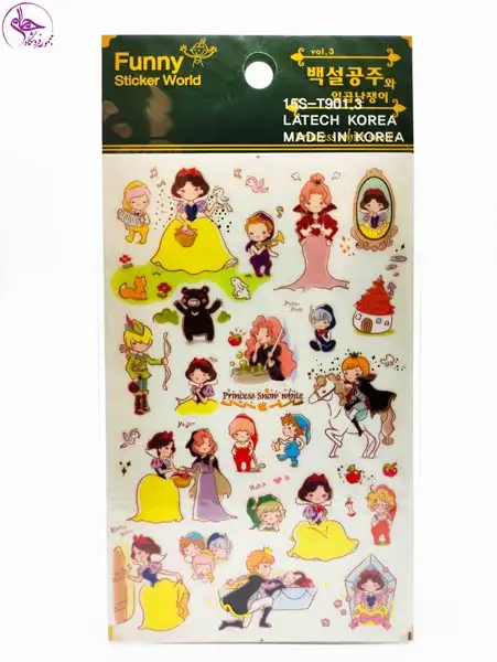 استیکر فانتزی فانی جور طرح 15S-T901.3