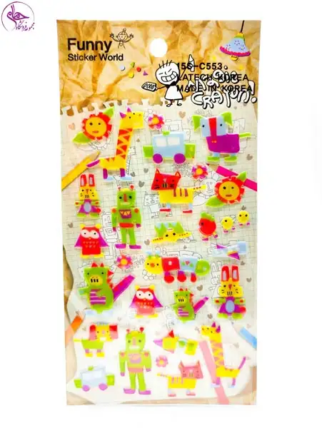 استیکر فانتزی فانی جور طرح 15S-C553