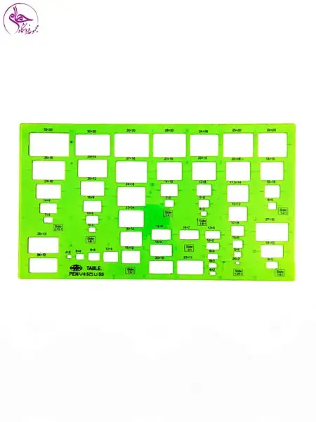 شابلون مستطیل تیبل