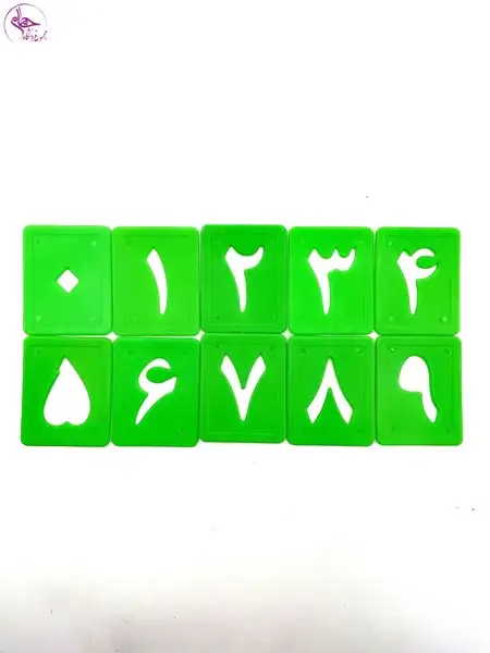 بازی فکری آموزشی شابلون اعداد فارسی زرافه