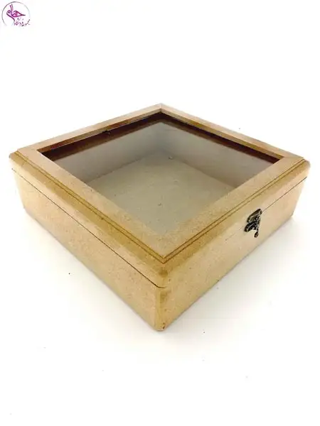 جعبه چوبی 8 /25/25 شیشه دار