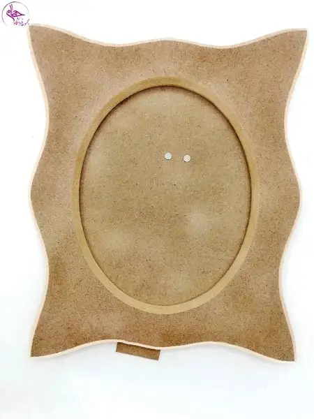 قاب عکس چوبی پایه دار بیضی سایز 2