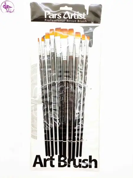 ست قلم مو تخت دسته بلند پارس آرتیست2020