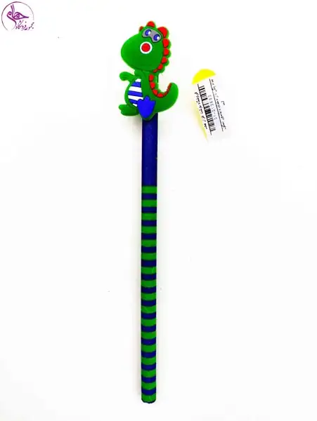 مداد پاکن دار مخملی دایناسور اسکول فنس