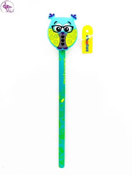 مداد پاکن دار مخملی جغد اسکول فنس