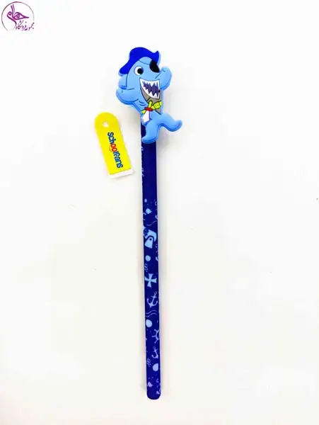 مداد پاکن دار مخملی کوسه اسکول فنس