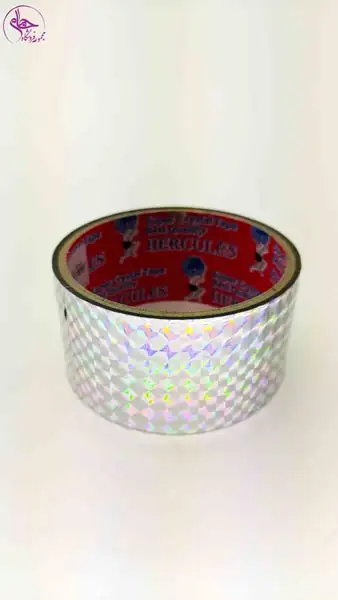 چسب5سانت لیزری نقره ای هرکول