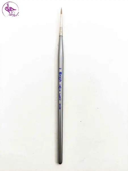 قلم مو تذهیب و نگارگری موی طبیعی سمور راف سایز 2