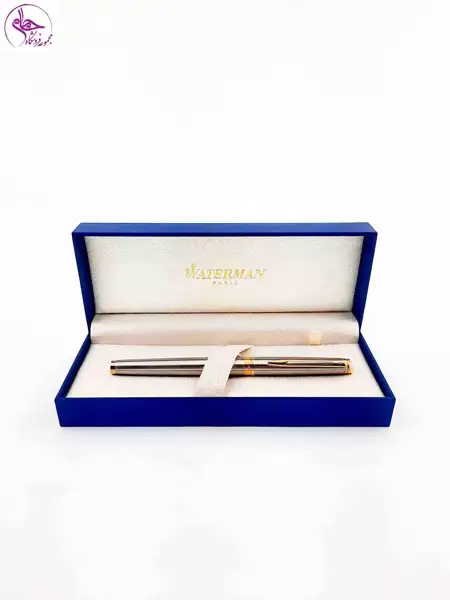 خودنویس استیل مات گیره طلا واترمن HEMISPHERE