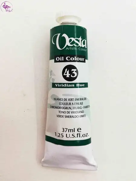 رنگ روغن 37میل وستا Viridian Hue کد 43