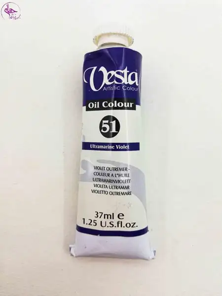 رنگ روغن 37میل وستا Ultramarine Violet کد 51