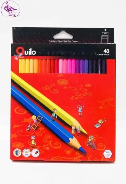 مدادرنگی 48 رنگ مقوایی کویلو