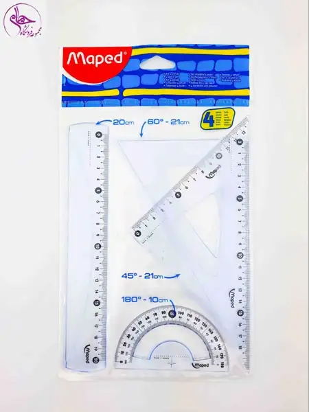 ست خط کش ماپد 4تیکه 20سانت242820