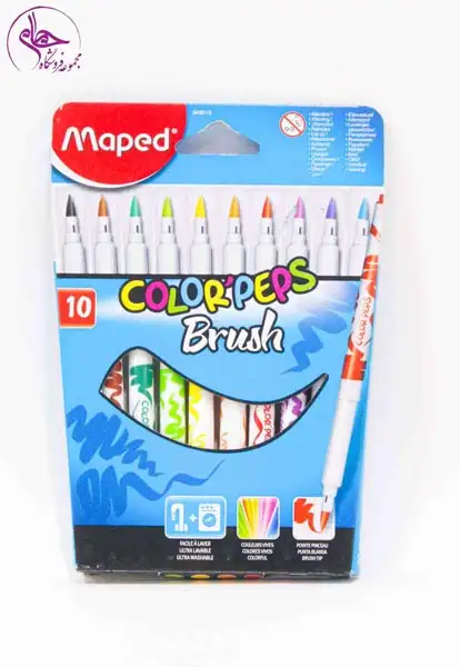 ماژیک 10رنگ مقوایی قابل شتشو ماپد