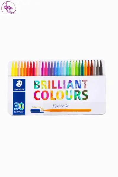 ماژیک نقاشی30رنگ تریپلاس جعبه فلزی استدلر