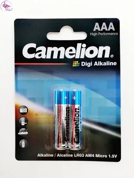 باطری نیم قلمی الکالاین2عددی  Dg