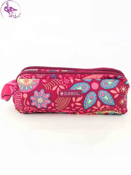 جامدادی دو زیپ صورتی 21976099- Lucky گابل