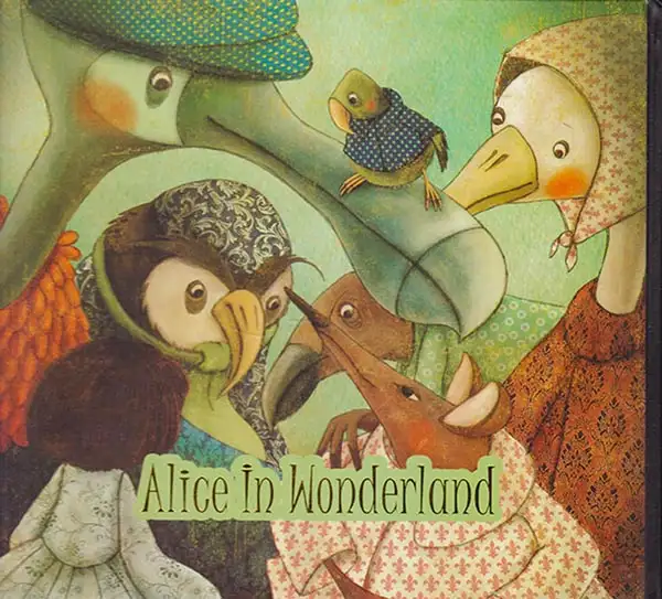 دفترچه یادداشت خشتی جیحون طرح Alice In Woderlond 3