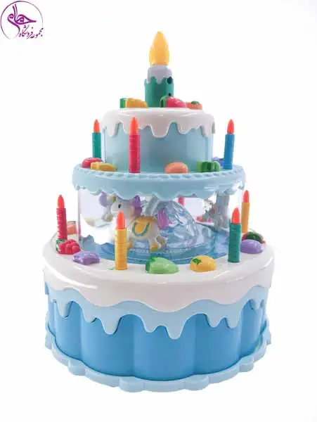 کیک تولد 3 طبقه ای موزیکال کد 796
