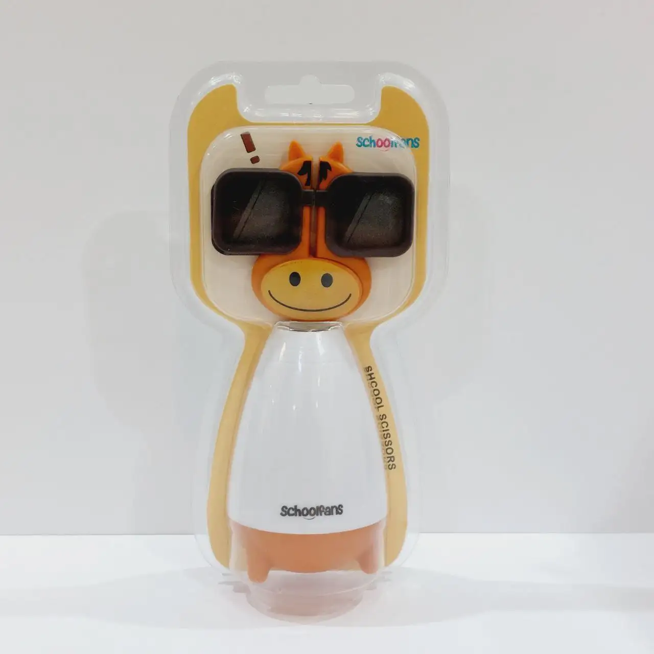 قیچی فانتزی غلاف دار مدرسه ای طرح گاو