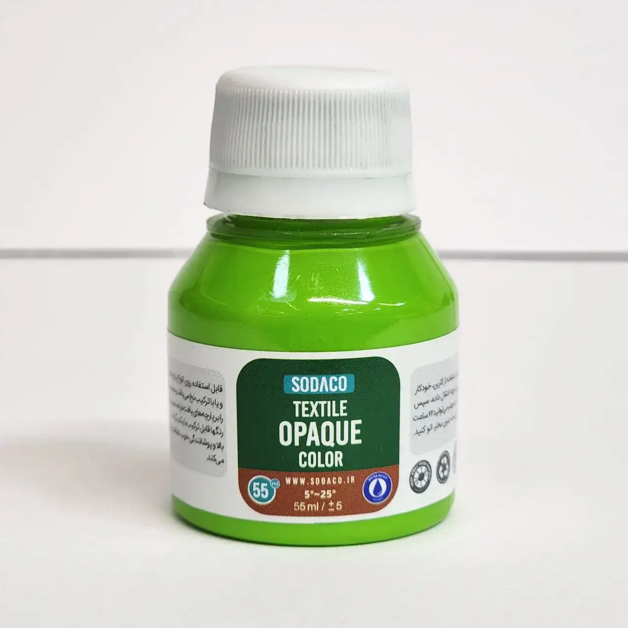 رنگ پارچه 55میل سوداکو سبز روشن کد1811