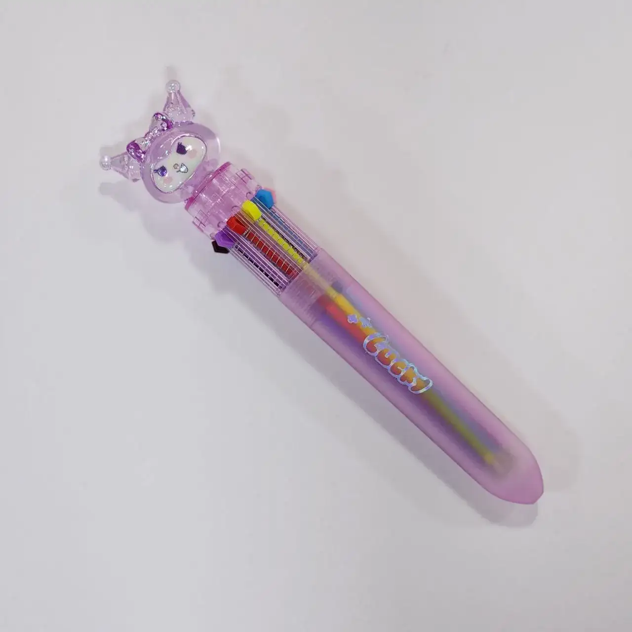 خودکار 10 رنگ کرومی بنفش