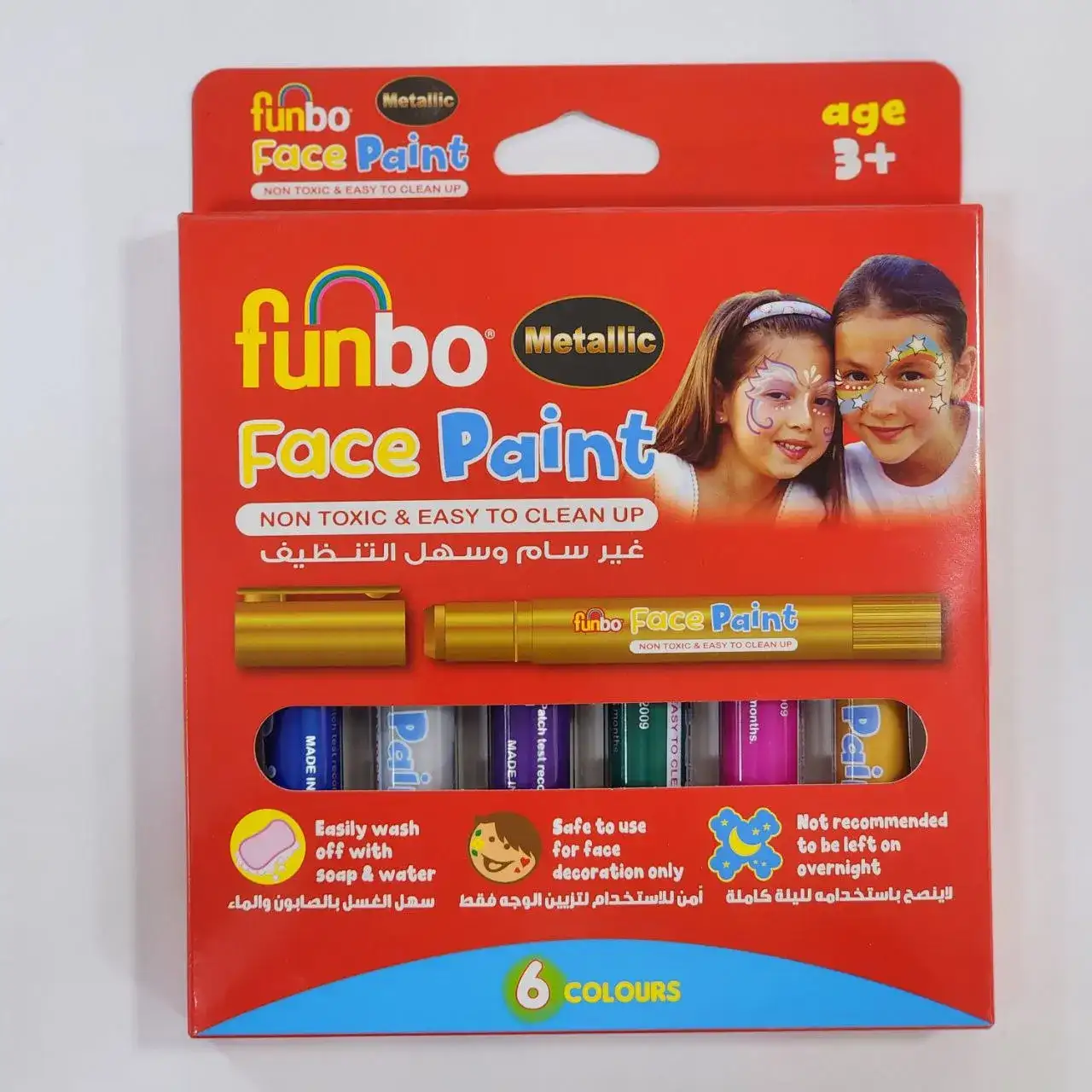 گریم صورت ماتیکی فانبو 6 رنگ ساده