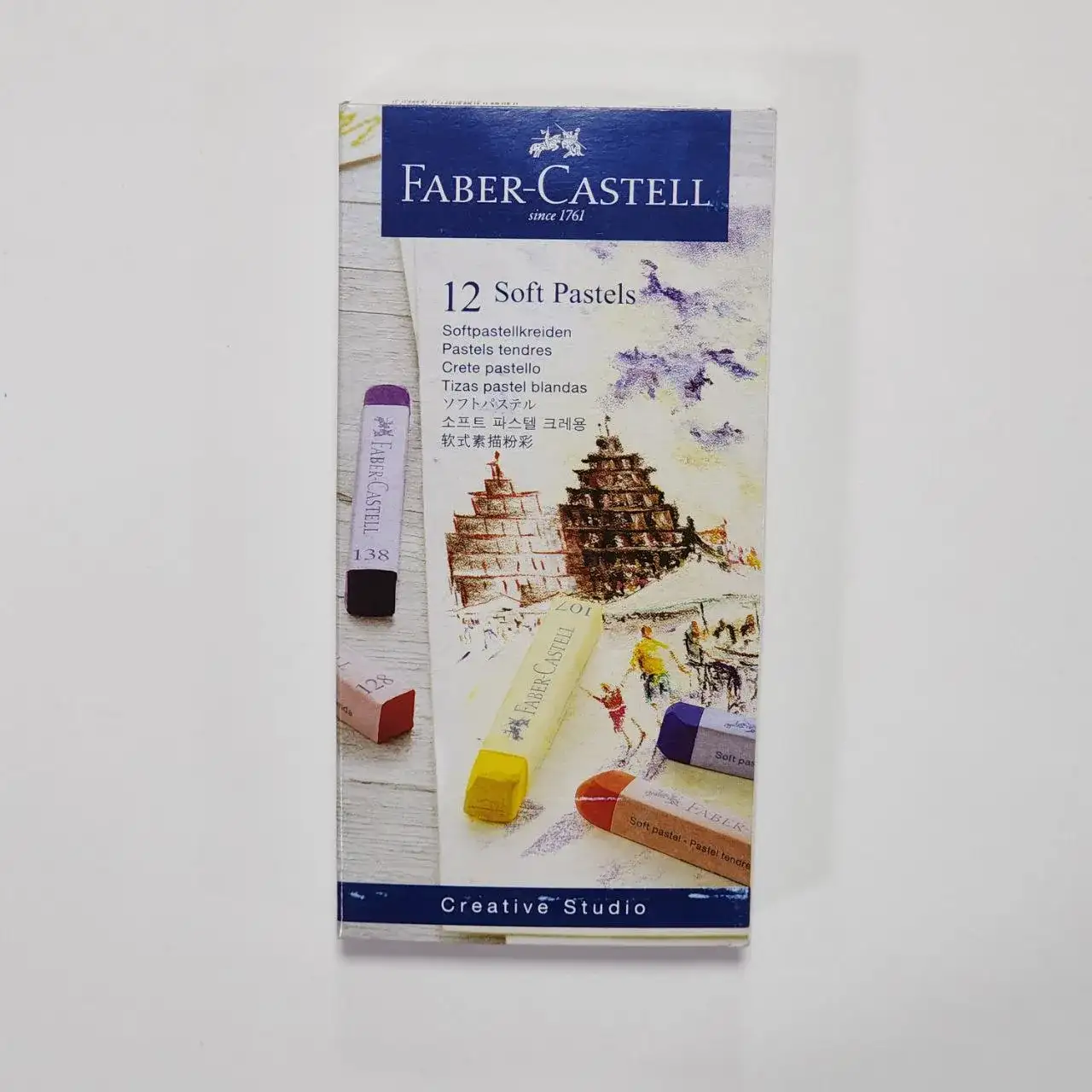 پاستل گچی ۱۲ رنگ فابر کاستل سری Creative Studio