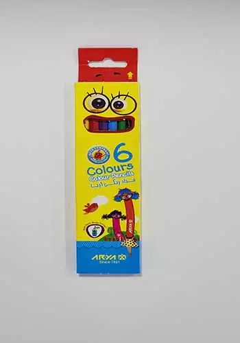 مداد رنگی6رنگ آریا