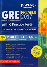 KAPLAN GRE PREMIER 2017 باCD