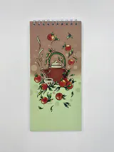 دفتر مقوایی سیمی از بالا 160 گرمی10*20
