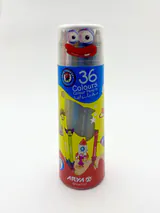 مداد رنگی 36 رنگ قوطی استوانه ای آریا3056