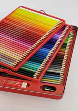 مداد رنگی 100 رنگ جعبه فلزی فابر کاستل